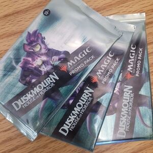 Lot Of 3 Sealed MTG Duskmourn Promo Packs Magic The Gathering House of Horror